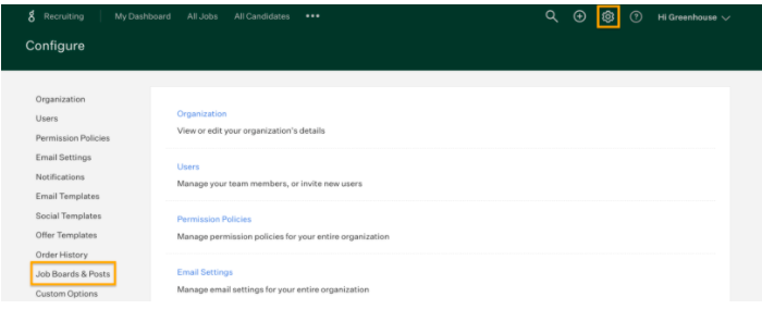 Greenhouse Job Boards