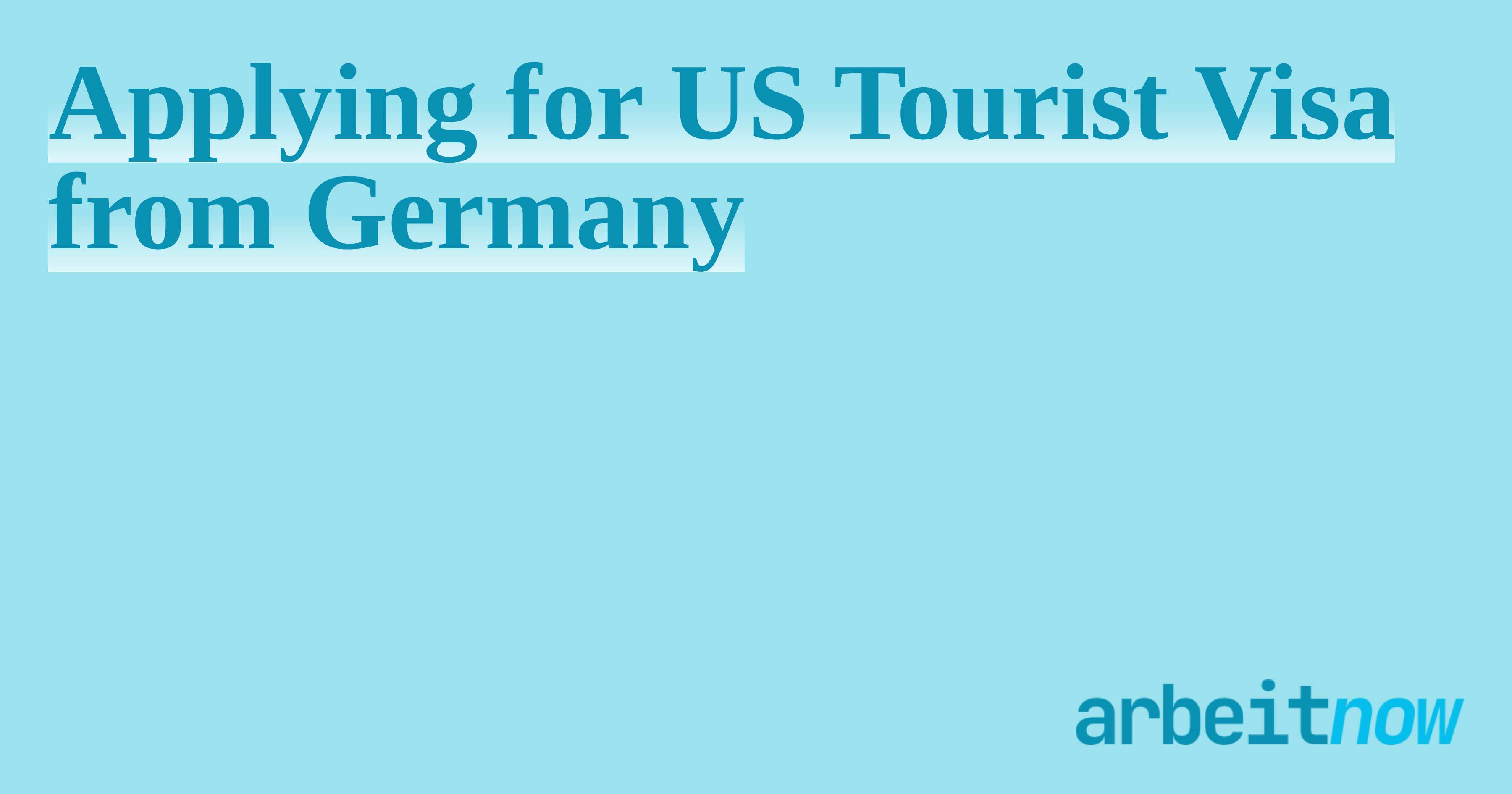 us tourist visa from germany processing time